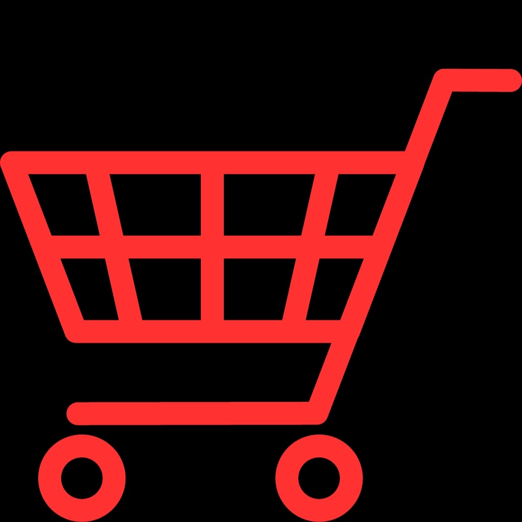 Red shopping cart icon representing CrystalTV reseller orders